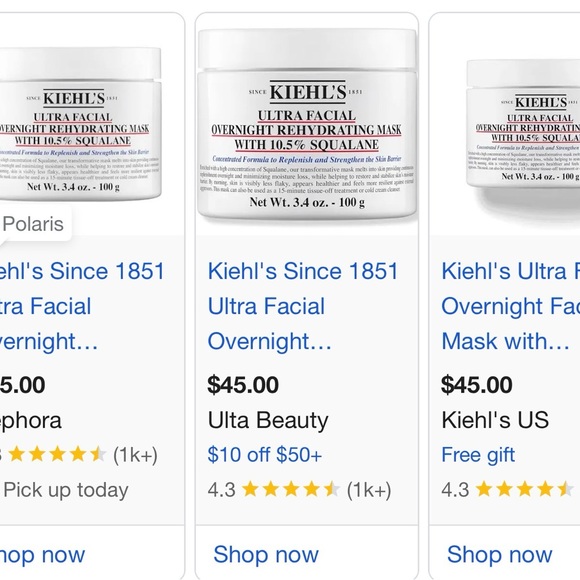 Kiehl's Ultra Facial Cream - White and Black 14ml - Picture 10 of 10